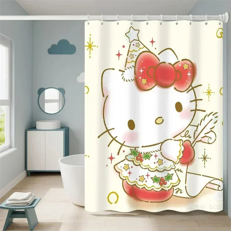 TR01  Cute Kawaii Cartoon Shower Curtains Bathroom Curtain Waterproof with Hooks Anime Bathroom Decoration Curtain…7&u