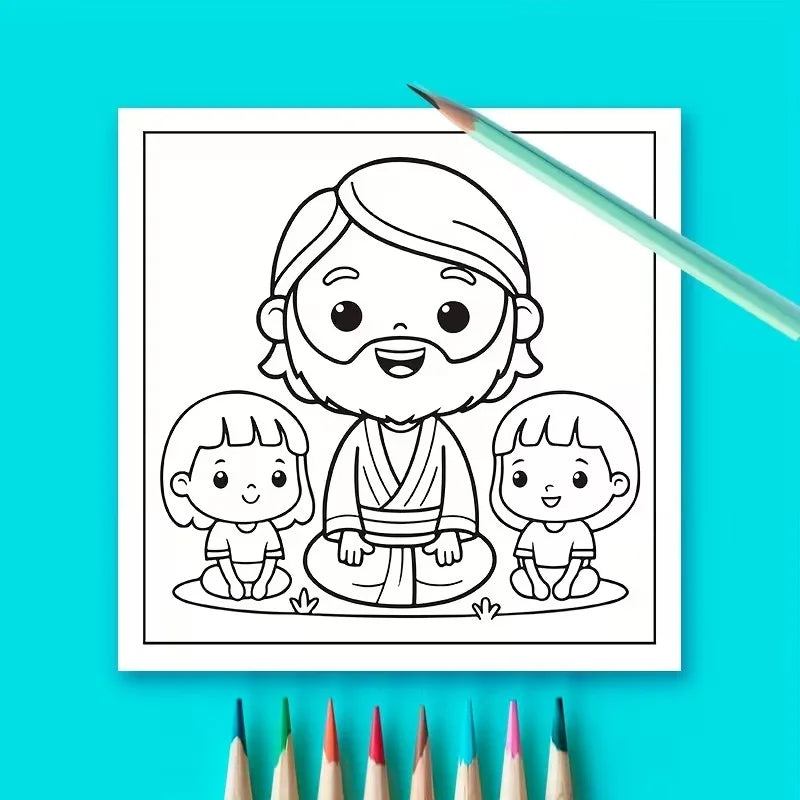 Bible Coloring Book for Kids Children's Religious Activity Book Christian Faith Learning Fun Creative Gift