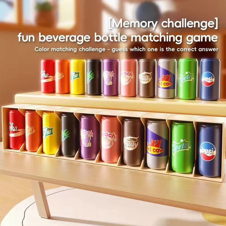 20pc Bottle Guessing Beverage Match Memory Exercise Logical Thinking Reasoning Board Game Beneficial Intelligence Toy Party Game