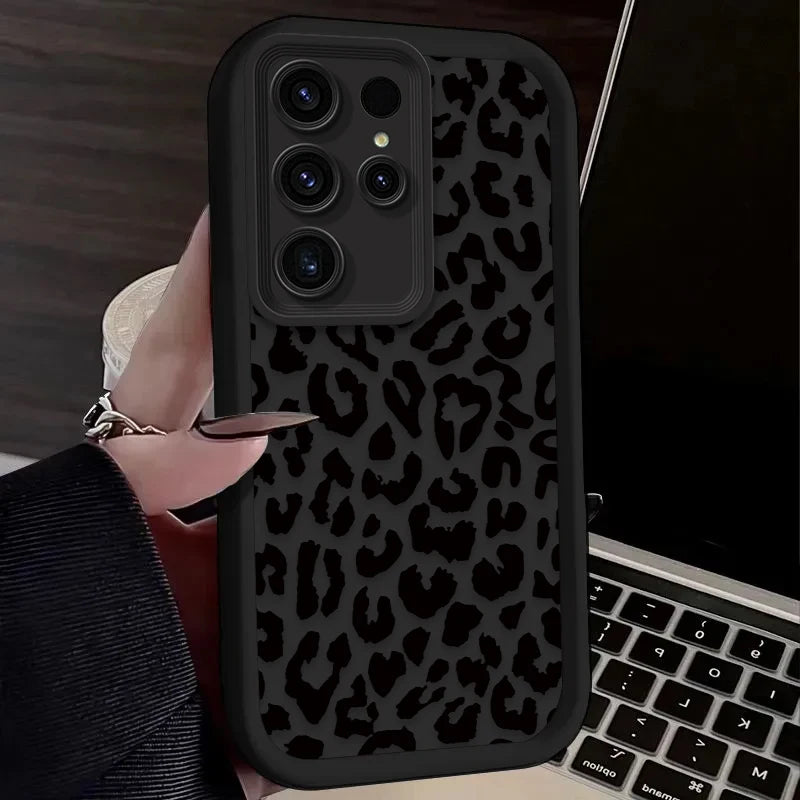 Leopard Print Silicone Case – Samsung Galaxy