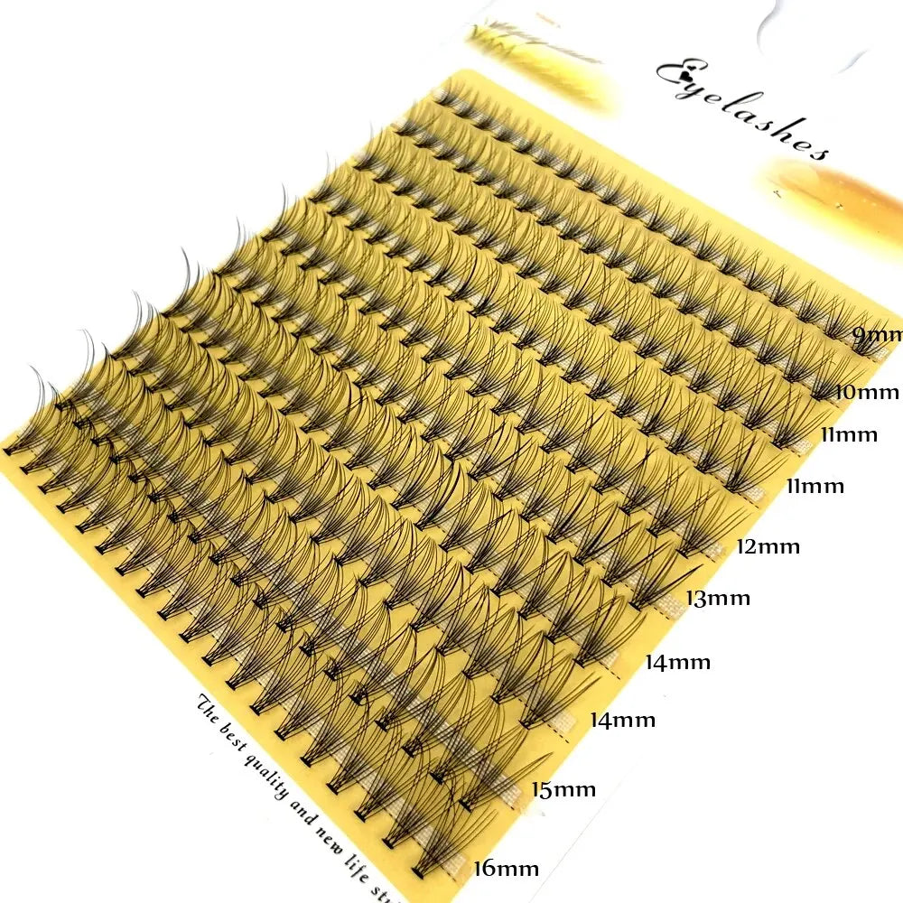 200 Clusters 10D 20D 30D 40D 60D 80D Mixed Tray Individual Lashes 3D Russia Premade Volume Lashes Soft Natural Lashes Mink Lash