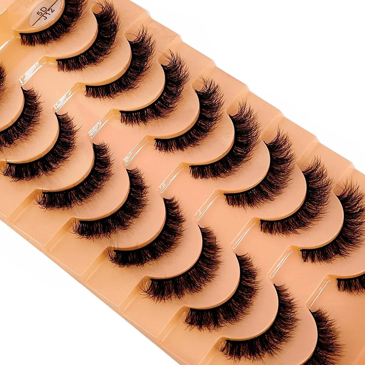 HBZGTLAD 10 Pairs Faux Mink Eyelashes Handmade False Eyelashes Natural Nude Makeup Simulation Cross Messy Eye 3D Curly Eyelashes