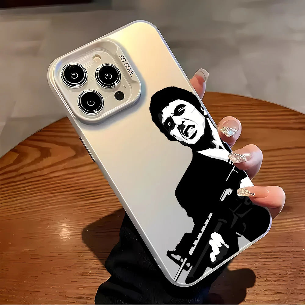 Movie Scarface Phone Case For iPhone XS XR X 7 8 Plus 16 15 14 Pro Max Plus 13 12 11 Pro Max Mini Matte Colorful Y2k Hard Cover