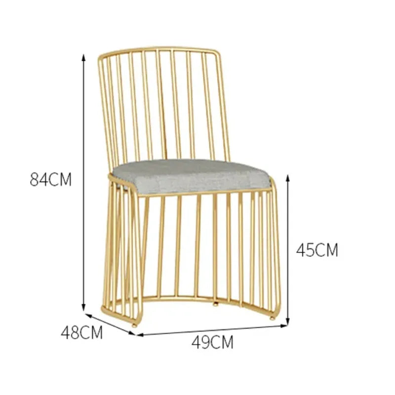 Premium Marble Nail Art Beauty Table and Chair Set Nordic