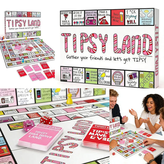 Party Gift of Tipsy*# Land Board Games Fun Drinking Games for Friends - Fun Challenges Drinking Games Party Nights