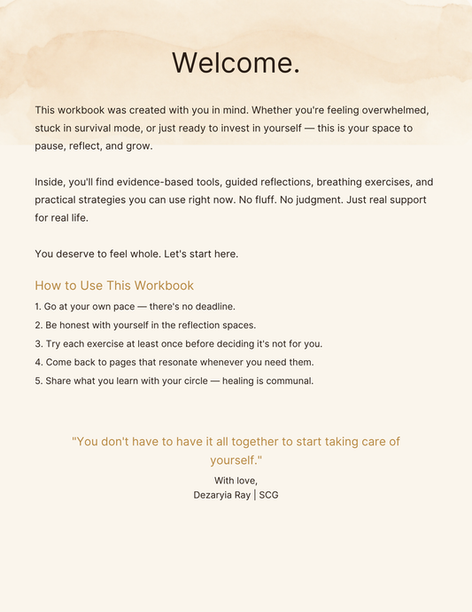 SCG Free Wellness Workbook